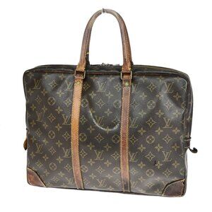 LOUIS VUITTON Porte Documents Voyage Briefcase Hand Bag Monogram